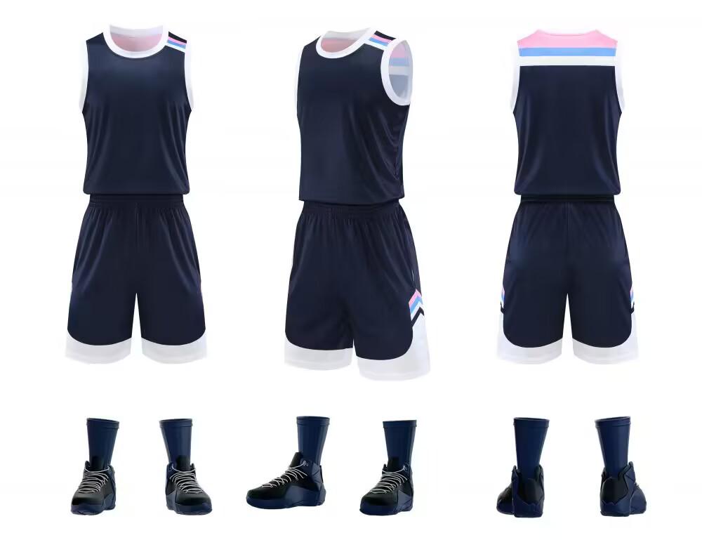 Комплект баскетбольной формы нового стиля: Индивидуальные тренировочные джерси для мужчин и женщин