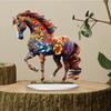 Креативный дизайн Красочная художественная лошадь Домашнее настольное украшение