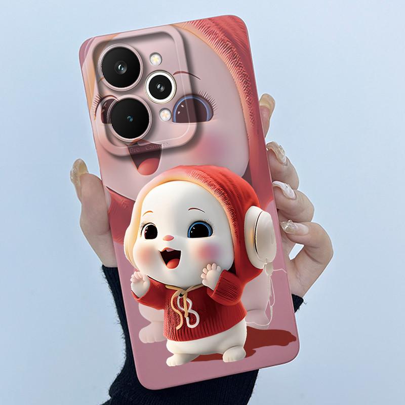 Чехол для телефона Realme 15 Pro 5G, милая девушка-панда, кошки, жидкий силикон, мягкая задняя крышка для Realme15 15Pro, высококачественный корпус для телефона