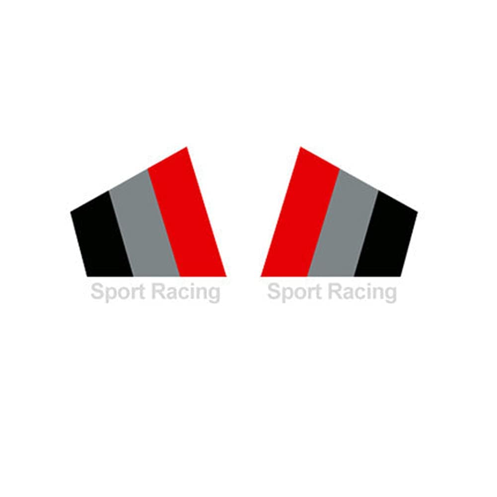 Bokos Наклейка Декаль на Автомобиль Заднее Спортивное Крыло Заднее Стекло Универсальная (D/Белый)