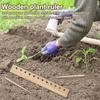 Деревянная линейка для растений с отверстиями, разметка расстояний, садовая линейка, линейка для посева семян, точный измерительный инструмент