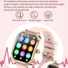Fashion New Women Smart Watch AMOLED Curved Screen IP68 Waterproof Voice Bluetooth Call Heart Rate Blood Pressure Monitor Health Smartwatch
