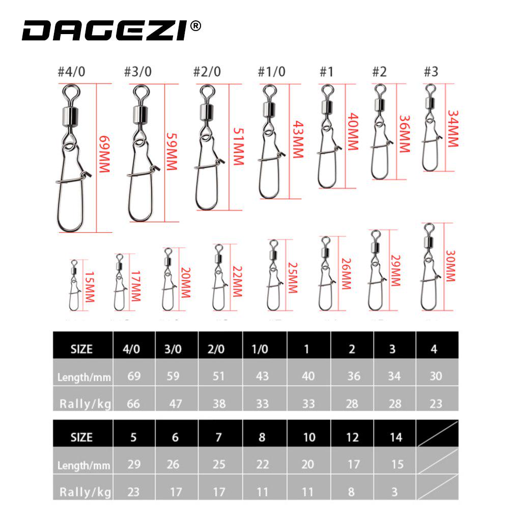 Stainless Steel Fishing Connector 100pcs/lot Rolling Swivel Nice Snap Fishing Tackle Carp Fishing