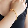 Pure Gold Color Bracelets & Bangle for Women,18k Gold GP Ball Beads Bracelet 16+3cm,fashion Gold Bracelet,women / Girls Bracelet
