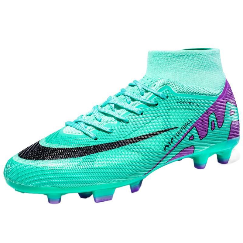 Foreign Trade New High-top Football Shoes Long Nail Football Shoes TF Broken Nail Training Shoes Football Falcon Men's
