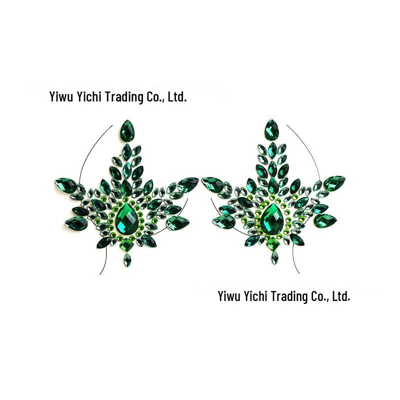 Блестящие тату-наклейки для макияжа и украшения груди на карнавал