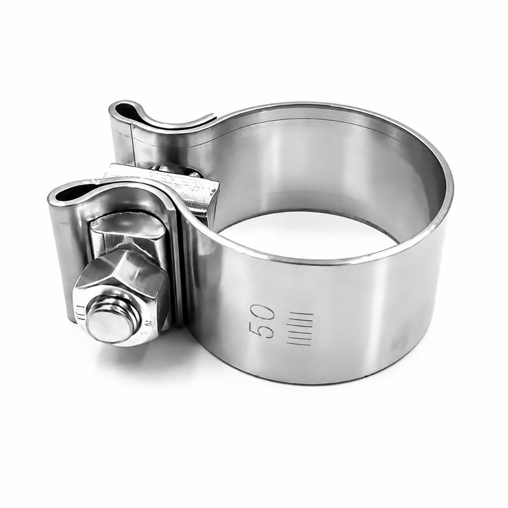 40-76mm Pipe Connection Hoop Stainless Steel Steel Pipe Clamp Strong Exhaust Pipe Clamp