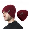 Men's Winter Hat with Velvet Earmuffs and Elastic Knitted Hat, Solid Color, All-match Casual Warm Hat