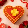 Love Heart Annoying Gift Box with Screws 3D Printed Christmas Puzzle Present Box Prank Case Home Office Desktop Decoration Ornament Joke Gag Gift