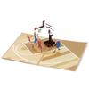 3D Pop-up Открытка на День Отца - Баскетбольная - Ручная Работа из Бумажной Скульптуры
