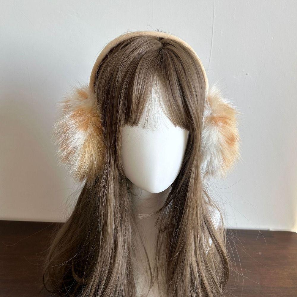 Leopard Imitation Fur Plush Earmuffs Y2k Ear Muffs Soft Ear Mask Men