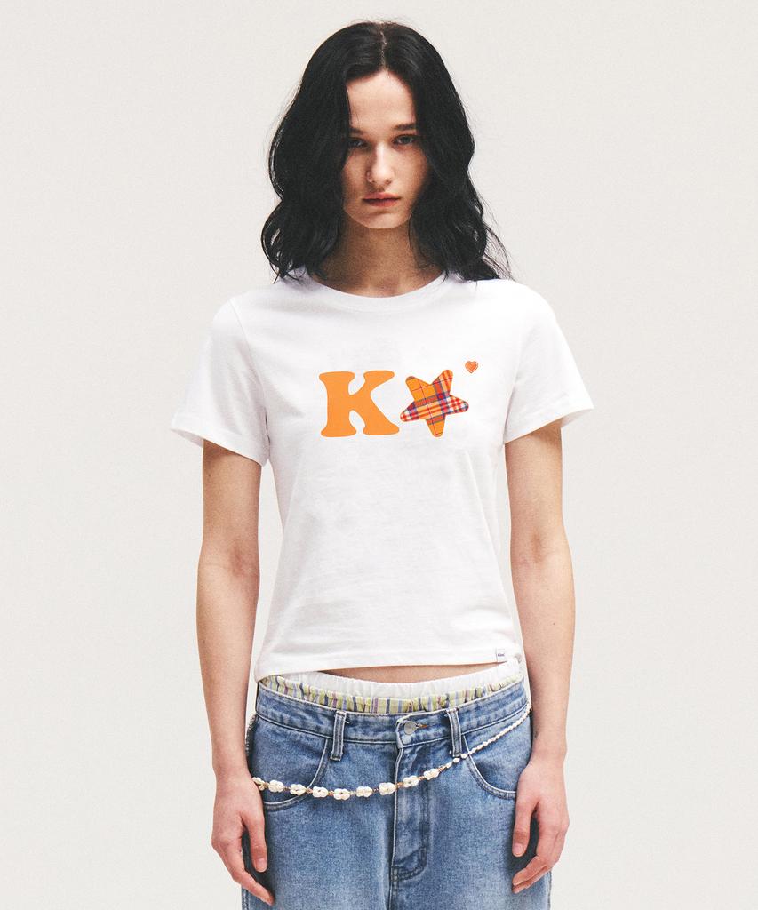 Kimseupeulesikoteunmakes K Alpha Star Футболка с логотипом Желтая