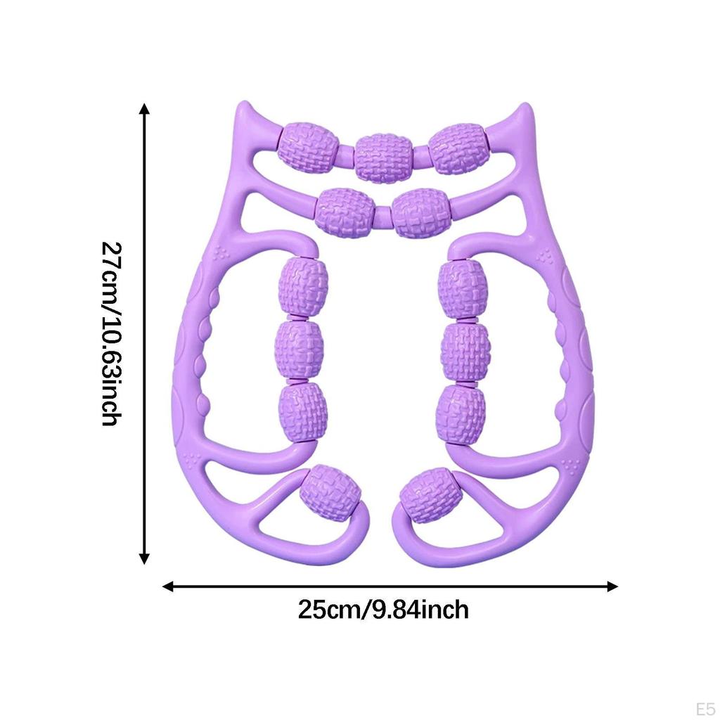 Круглый зажим для ног, Массажный инструмент, 13 колес, Портативный, Ручной ролик для мышц для упражнений