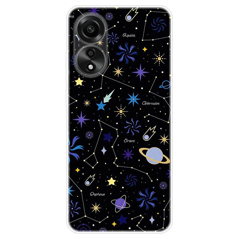 Для OPPO A58 A 58 4G чехол Мягкая силиконовая задняя крышка Мультяшный чехол для телефона Разнообразие