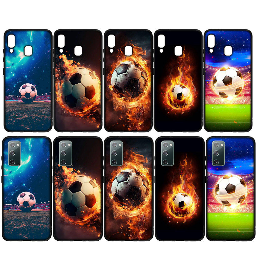 For iPhone 15 14 Xiaomi Redmi Note 13 12 11 Pro Max X 8 7 XR Samsung Galaxy A24 A15 A05 S24 S23 Huawei OPPO A38 Soccer Sports Football NO7 Phone Case