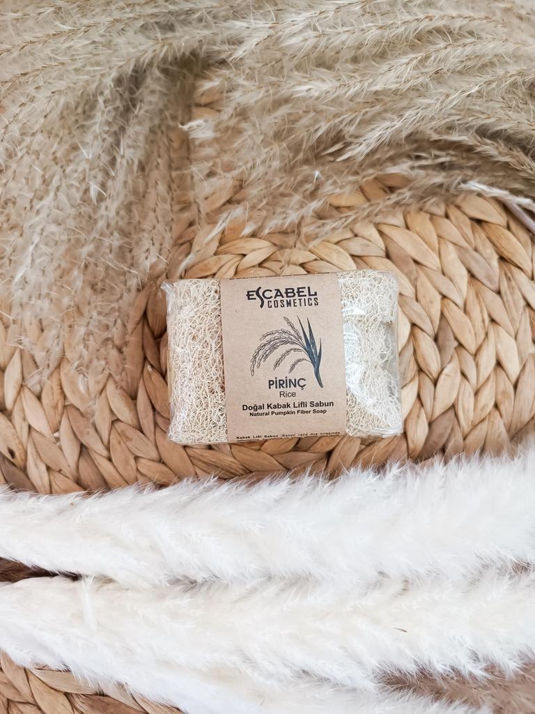 Escabel Натуральное рисовое мыло с тыквенными волокнами 120 гр.
