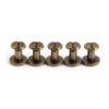 10sets Crafts Hats decoration nail Leather Craft Garment Nail Rivets screw Brass Cloth Button
