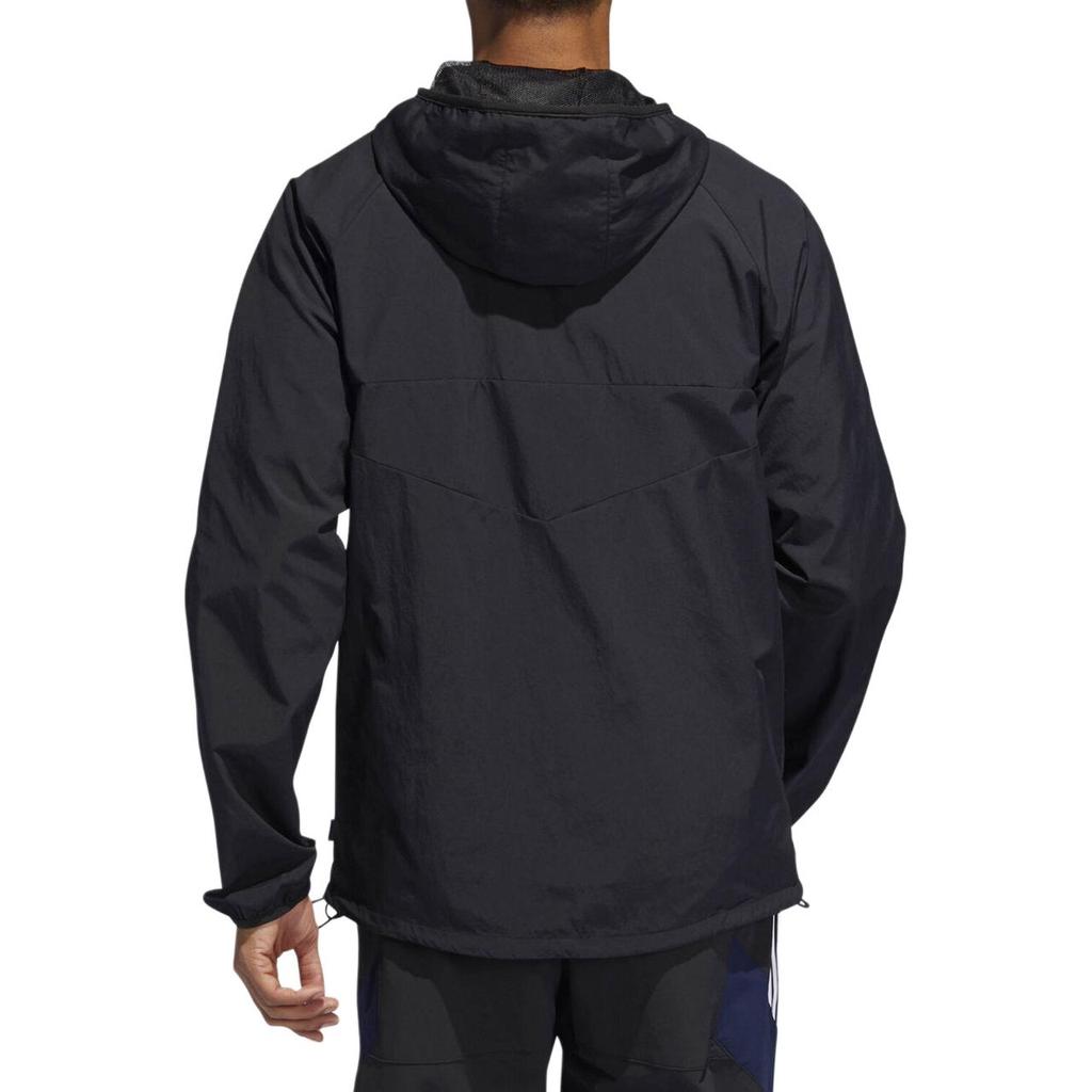 adidas Мужская куртка Originals Trefoil Sports с капюшоном, повседневная, черная DU8322