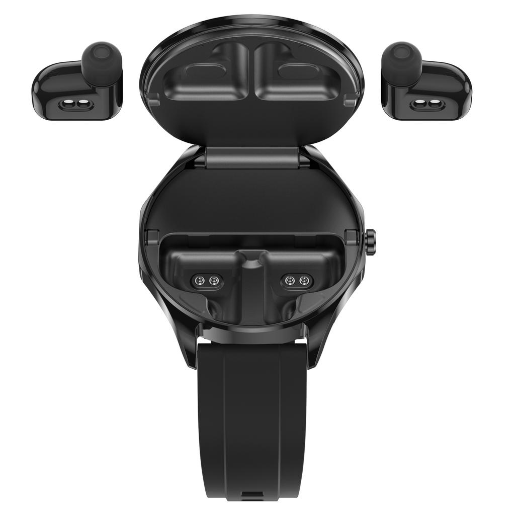 X20 Наушник TWS 2-в-1 с поддержкой Bluetooth, мониторинг здоровья, 1,43-дюймовый AMOLED-экран, умные часы