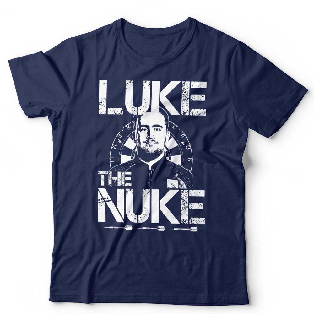 Luke Littler The Nuke TShirt Unsex Darts Champion Bullseye 180 Vintage Retro