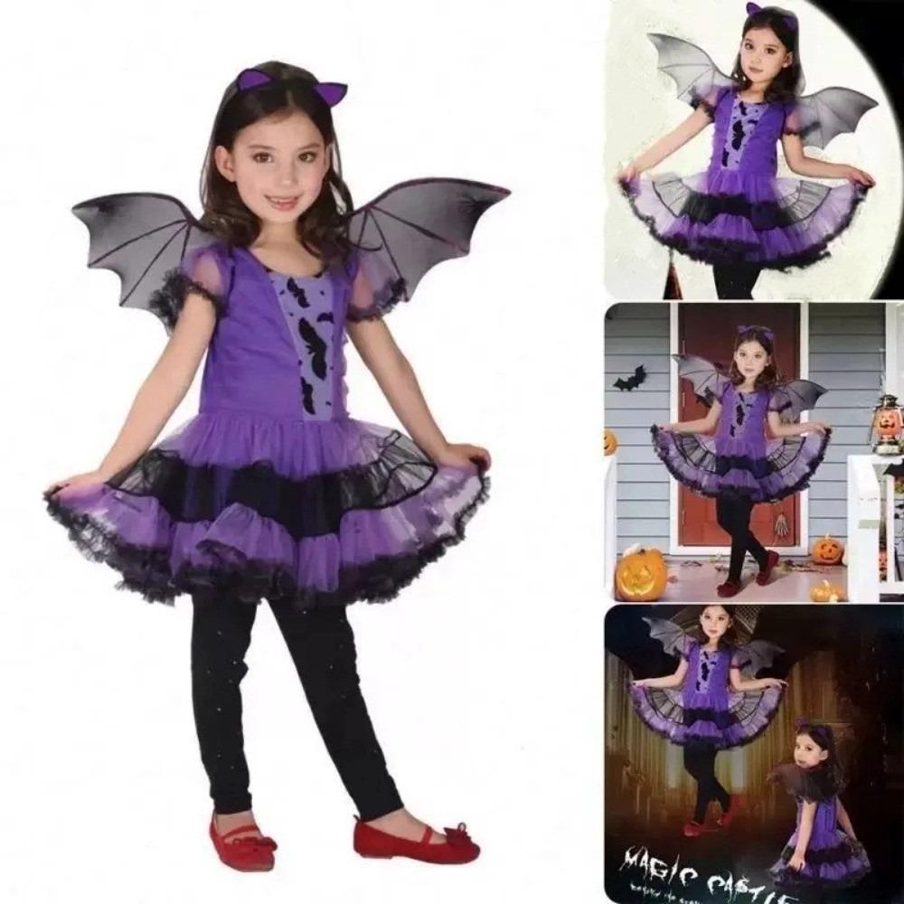 Wizard Kids Witch Dress Set Pointy Hat Halloween Cosplay Costumes Carnival