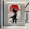 Японская живопись тушью, японские самураи, аниме, постеры и принты, холст, настенные художественные картинки для гостиной, украшения дома