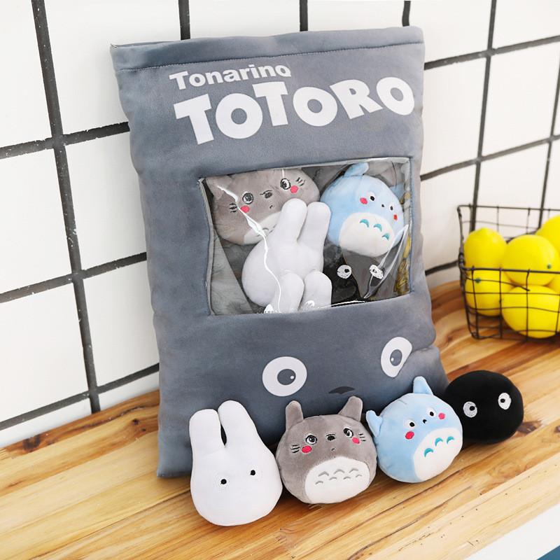 Cute Rabbit Plush Toy Pillow With Snack Design Luxurious Softness For Celebrations