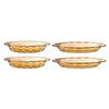 LOCK&LOCK Amber Series Glass Tableware Set (4-Piece)