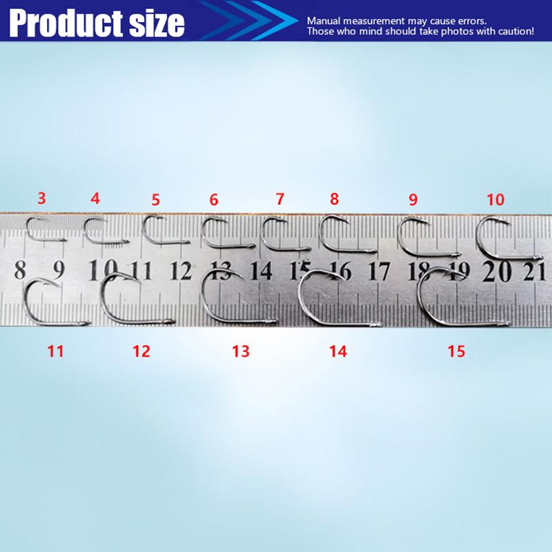 1 Box High Carbon Steel Circle Fishing Hooks Freshwater Fishhook Hole Strong Carp Fish Tackle High Quality