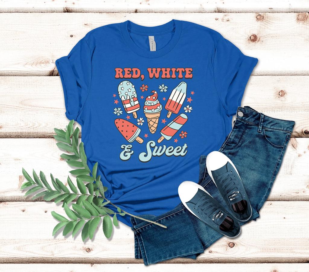 Red White And Sweet T Shirt Retro Usa