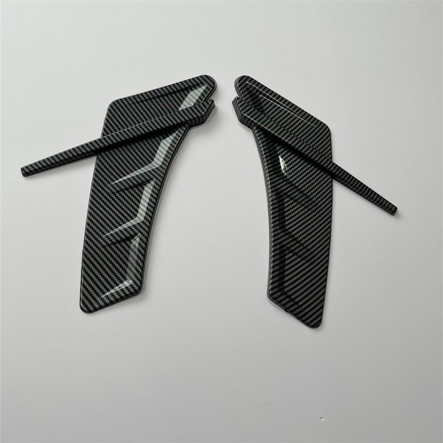 Carbon Fiber Look Car Side Wing Cover Air Intake Flow Fender Vent Trim Stickers
