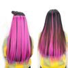 Multi Colors Hairpiece Straight Hair Extensions Hair Pieces Clip In Hair Extensions  55cm