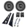 CGP Vehicle-Specific 17cm Speaker with Built-in Tweeter and Dedicated Tweeter Panel Set, Piano Black, for NBOX and Crossover (ZD6500-7018-7168)