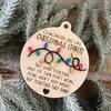 Дружественное украшение, деревянная рождественская елка, подвесное украшение, кулон «Дружеская связь», подарок в знак признательности
