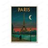 Nordic Vintage Tourism City Poster Paris New York London Landscape Art Oil Painting City Landscape Wall Painting