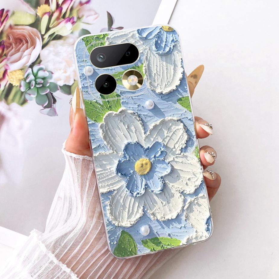 Чехол для Realme 16 Pro 5G RMX5121 Роскошный чехол с рисунком цветов Мягкий тонкий чехол для телефона Для Realme 16 Pro Plus Realme16 Pro+ 5G Сумки