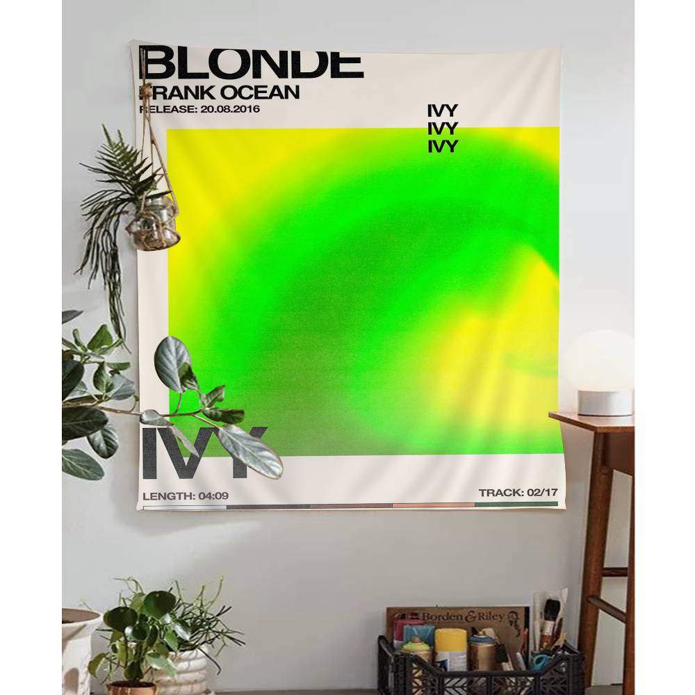 1pc AFrank Ocean Blond Cartoon Tapestry Wall Hanging Decoration Household Home Decor