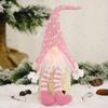 Charming Forest Santa With Lights Hanging Legs Doll For Creative Holiday Decor