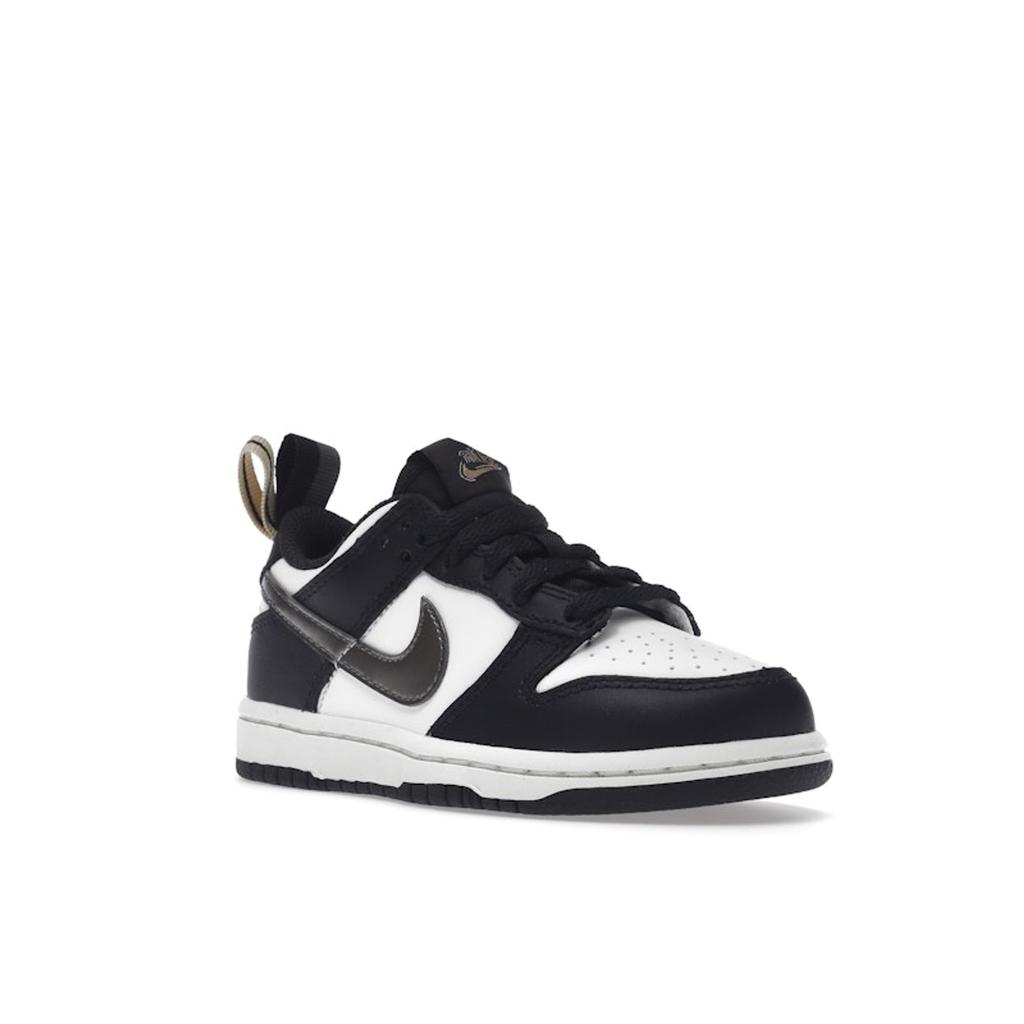 Nike Dunk Low PS White Off Noir Kids Sneakers Black Summit-White Metallic-Gold-Star DR6918-001