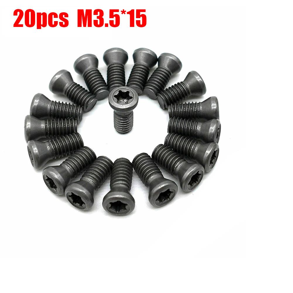 Набор из 20 шт. Винты Torx M2 M2.5 Для M3 Для M3.5 M5 для Замены Твердосплавных Пластин в Инструментах для Токарных станков с ЧПУ Подходит для Держателей Инструментов