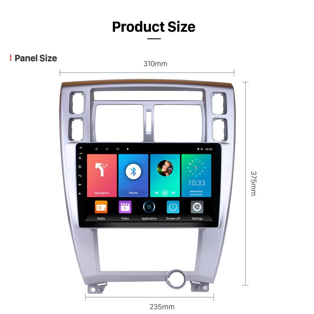 icreative Автомобильное радио на базе Android для Hyundai Tucson 2006-2013, мультимедийный видеоплеер, навигация, головное устройство 2 Din, стереодинамики Carplay