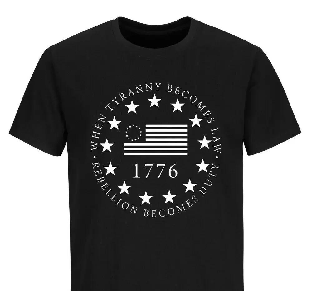 American Flag We The People 1776 Patriotic TShirt 100 Cotton ONeck Summer Short Sleeve Casual Mens Tshirt Size S3XL