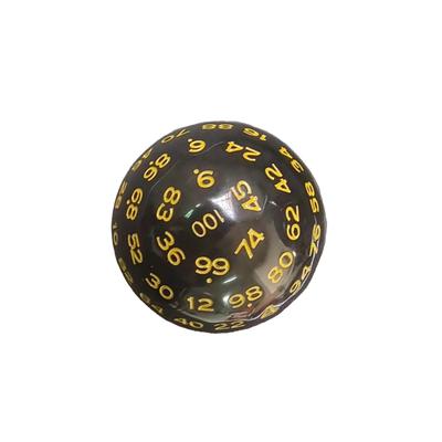 100-гранные многогранные игральные кости. Настольная игра, реквизит. Гладкая поверхность, износостойкость, хорошая балансировка. Стол, доска, ролевая игра, бар, паб.