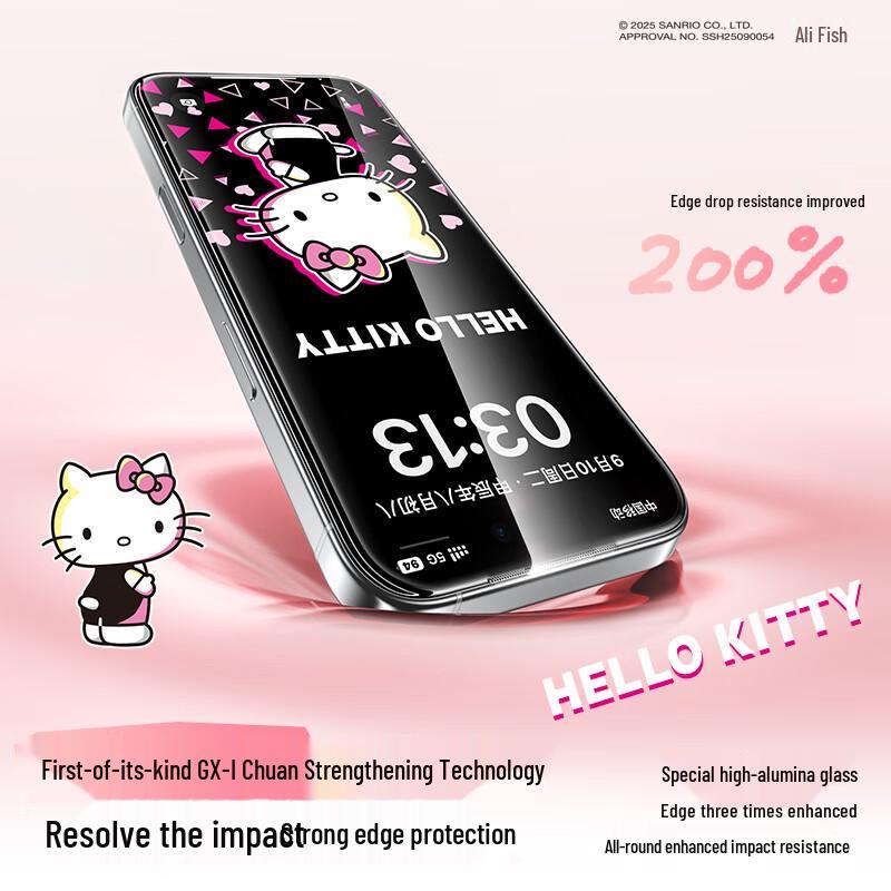 Авторизованное Sanrio защитное стекло для экрана iPhone