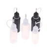 Diy Quilling Tool Empty Needle Tip Glue Bottle With Black Cap Liquid Dropper Containers With Silicone Rings For Crafting