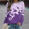 New Winter 3D Print Colorful Florals Sweatshirts Women Fashion Streetwear Pullovers Harajuku Y2k Unisex Clothing Girls Funny Top