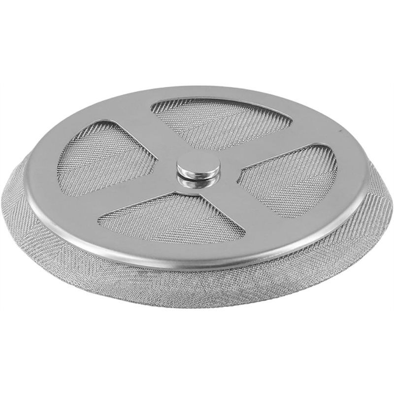 Stainless Steel Mesh French Press Screen Filter Set Including Spiral Disk, For 3500Ml Capacity For Wide Type Coffee Maker