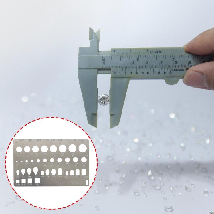 Существенный Точный Диамантиновый Калибр Размера Инструмент Штангенциркуль Измерительный Прибор Для Изготовления Ювелирных Изделий И Оценки Геммологов