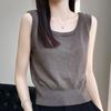 Женская майка без рукавов MODERN NEW SAGA летняя футболка вязаный топ базовый жилет женский с круглым вырезом