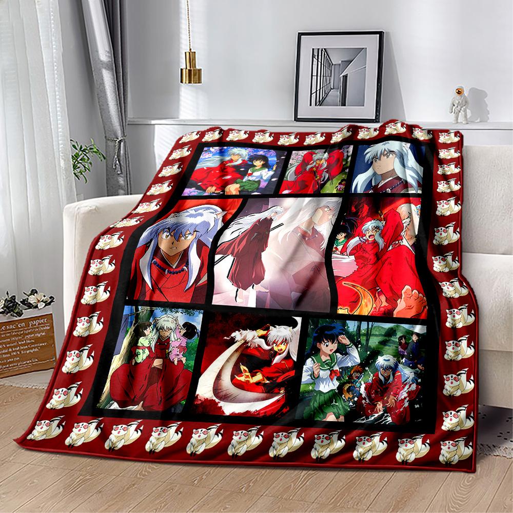 Inuyasha Adventure Blankets are suitable for living rooms,making them an ideal choice for outdoor travel and gifts.